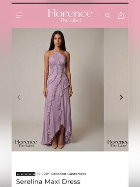 Florence the label lilac ruffle TikTok dress